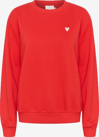 Sweat-shirt 'Liddy' Kaffe en rouge : devant