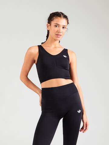 juoda ADIDAS ORIGINALS Biustjė Liemenėlė: priekis