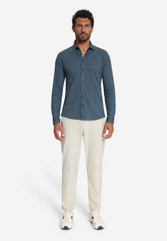 No Excess Regular fit Overhemd in Blauw