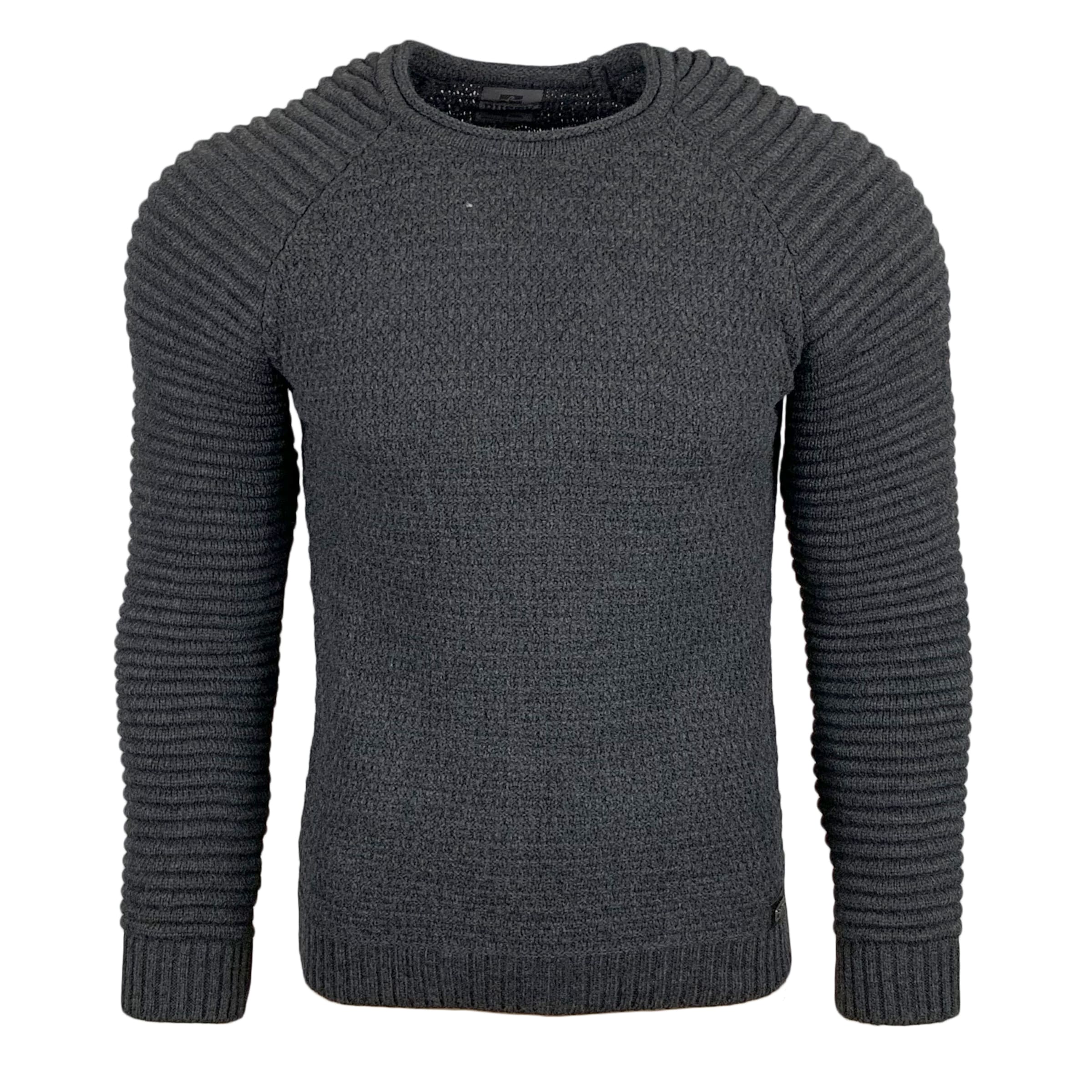Rusty Neal Pullover in Grau: Vorderseite