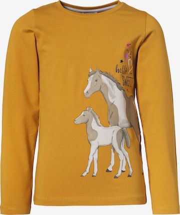 myToys-COLLECTION Shirt 'Pferde' in Gelb: predná strana
