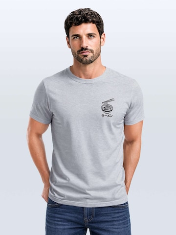 Neverless Shirt 'Ramen' in Grey: front