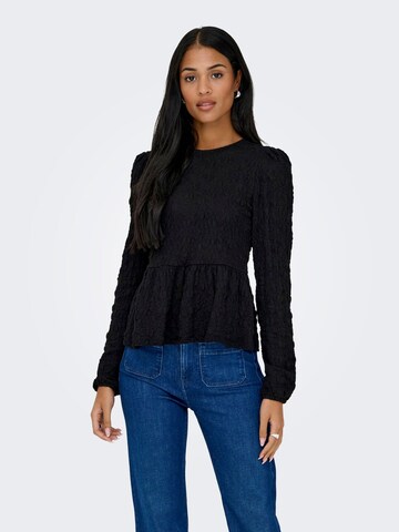 ONLY Shirt 'ONLGIAVANNA' in Zwart: voorkant