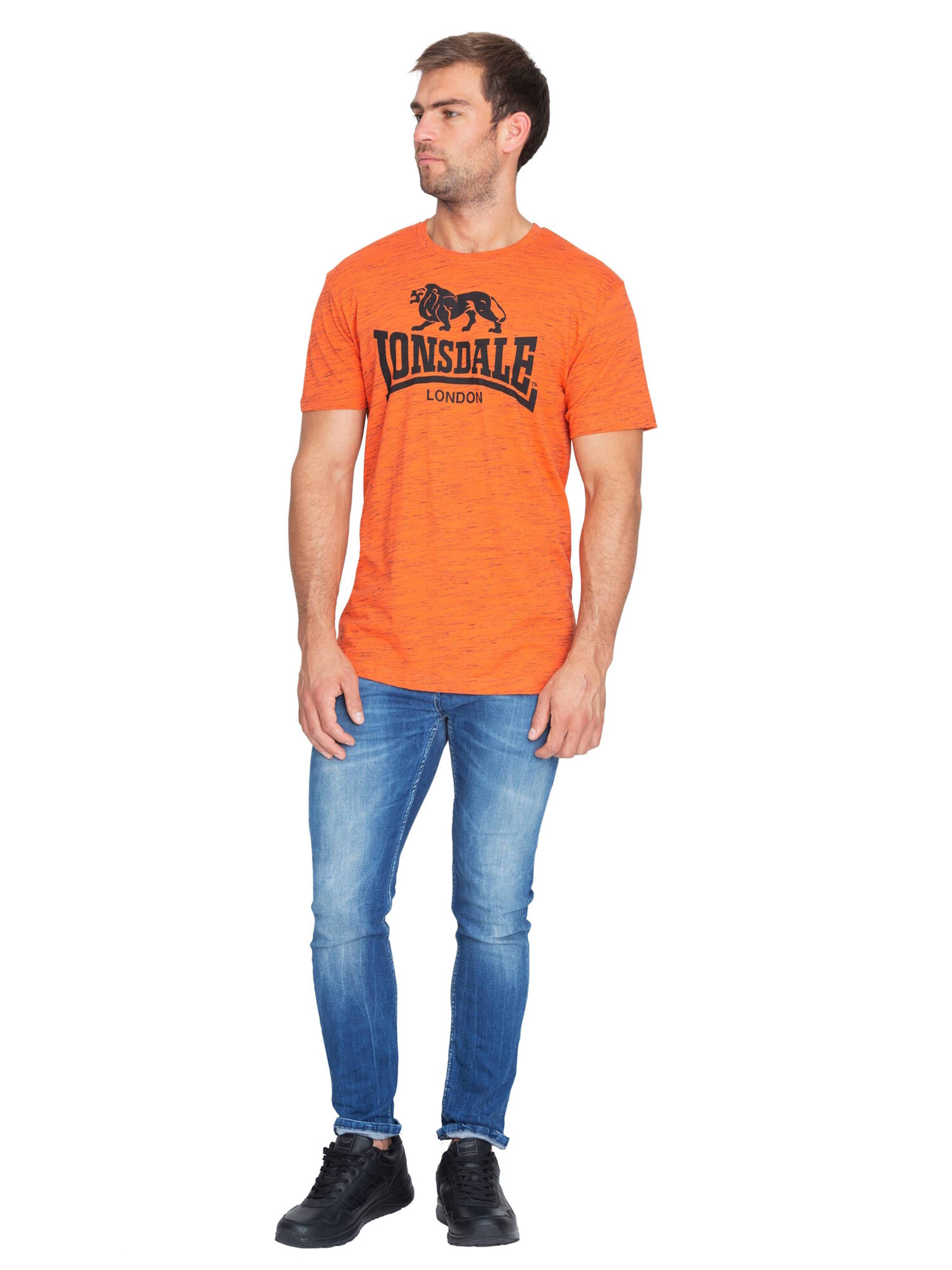 LONSDALE Tričko 'Gargave' - Oranžová