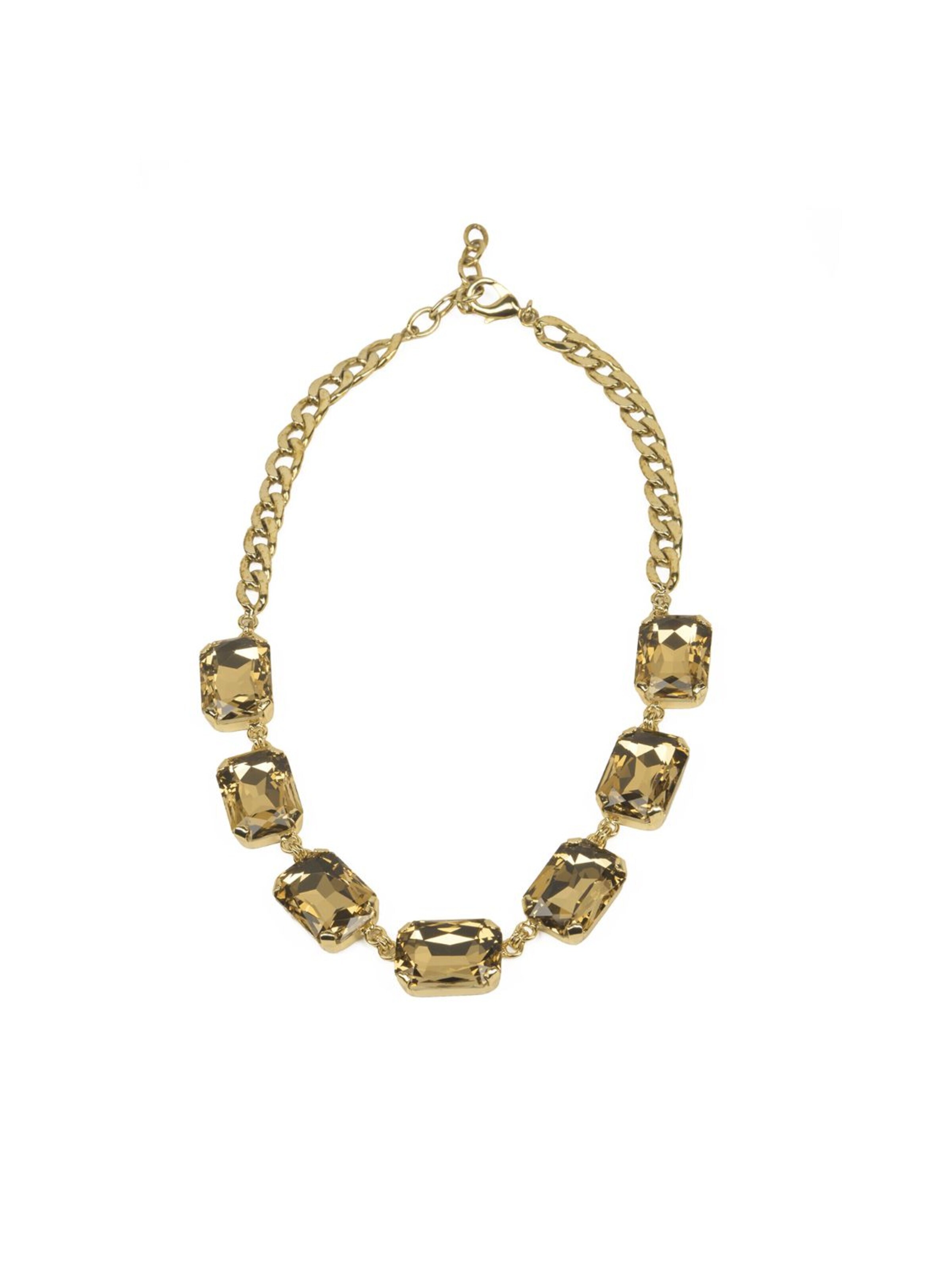 Addicted2 - Cadena 'Pax collana placcata oro con cristalli Swarovski oro' en oro: frente