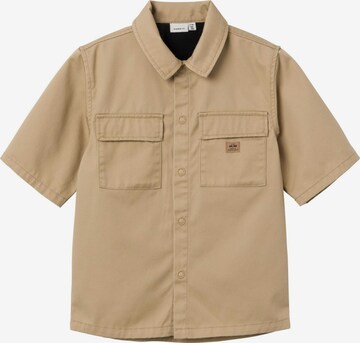 NAME IT Button Up Shirt in Brown: front