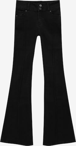 Pull&Bear Flared Jeans in Schwarz: predná strana