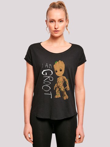 T-shirt 'Marvel Guardians of the Galaxy I Am Groot' F4NT4STIC en noir : devant