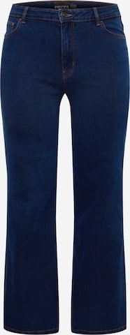 PIECES Curve Regular Jeans 'PEGGY' in Blue: front