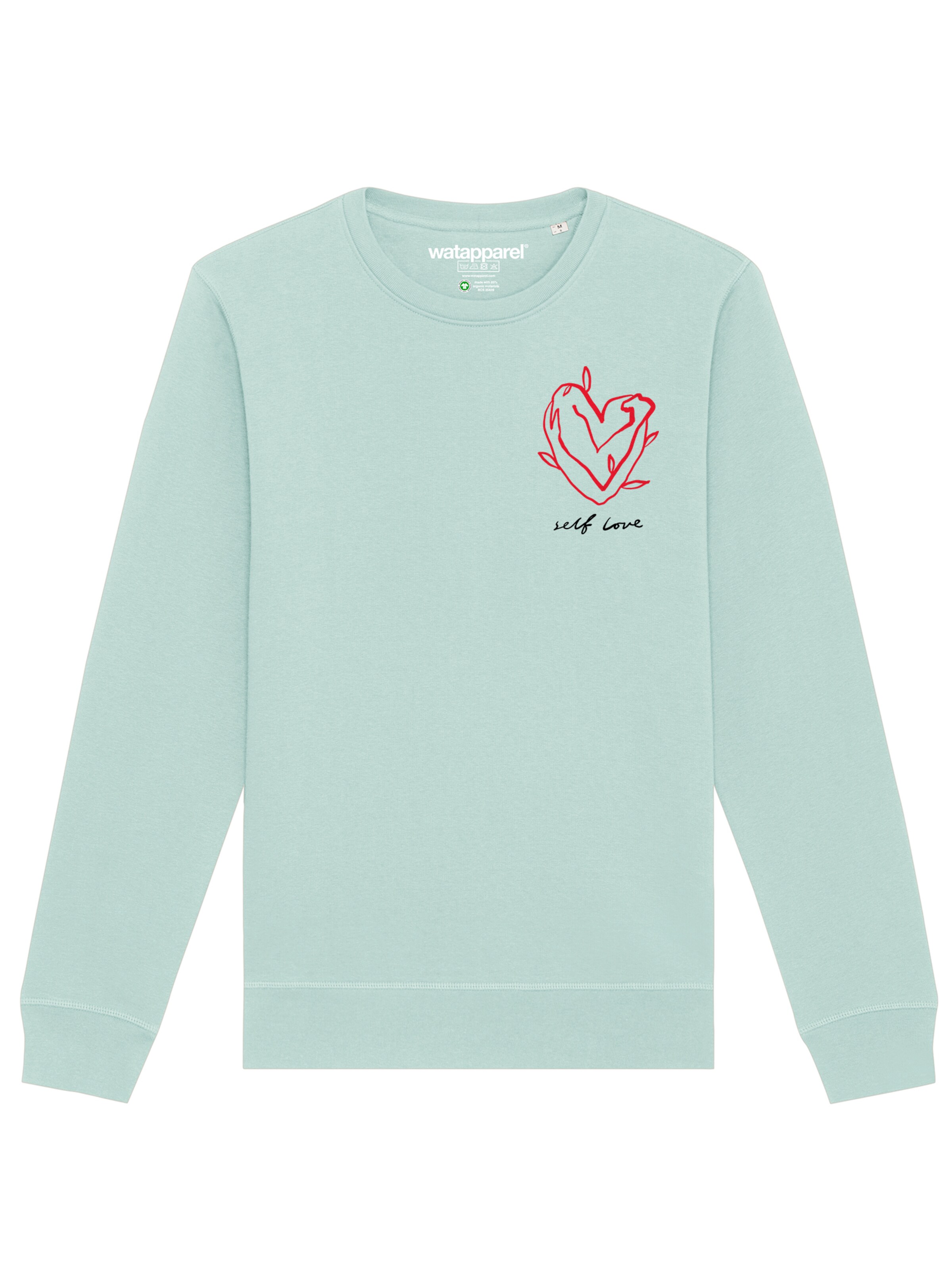 Watapparel Sweatshirt 'Self Love' in Blue: front