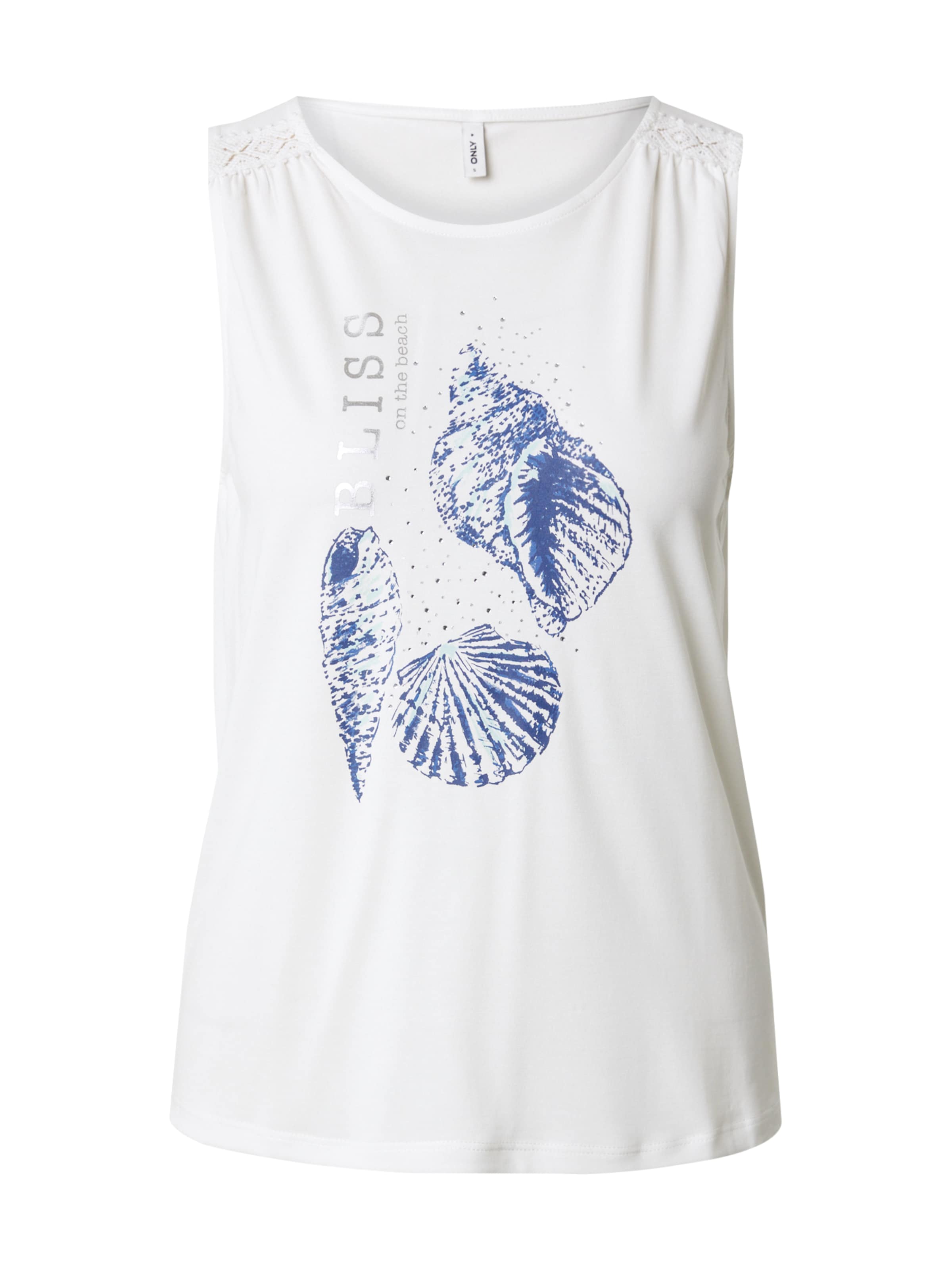 ONLY Топ 'ONLFREE' в бяло: отпред