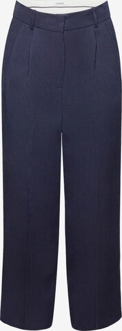 ESPRIT Loosefit Bandplooibroek in Blauw: voorkant