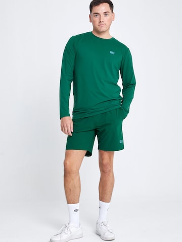 SPORTKIND Funktionsshirt 'Crew Neck Long Sleeve Shirt' in Grün: Vorderseite