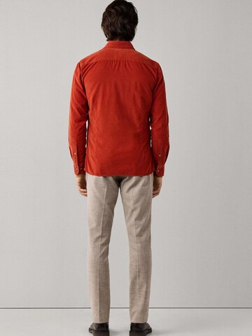 Hackett London Regular fit Overhemd in Oranje