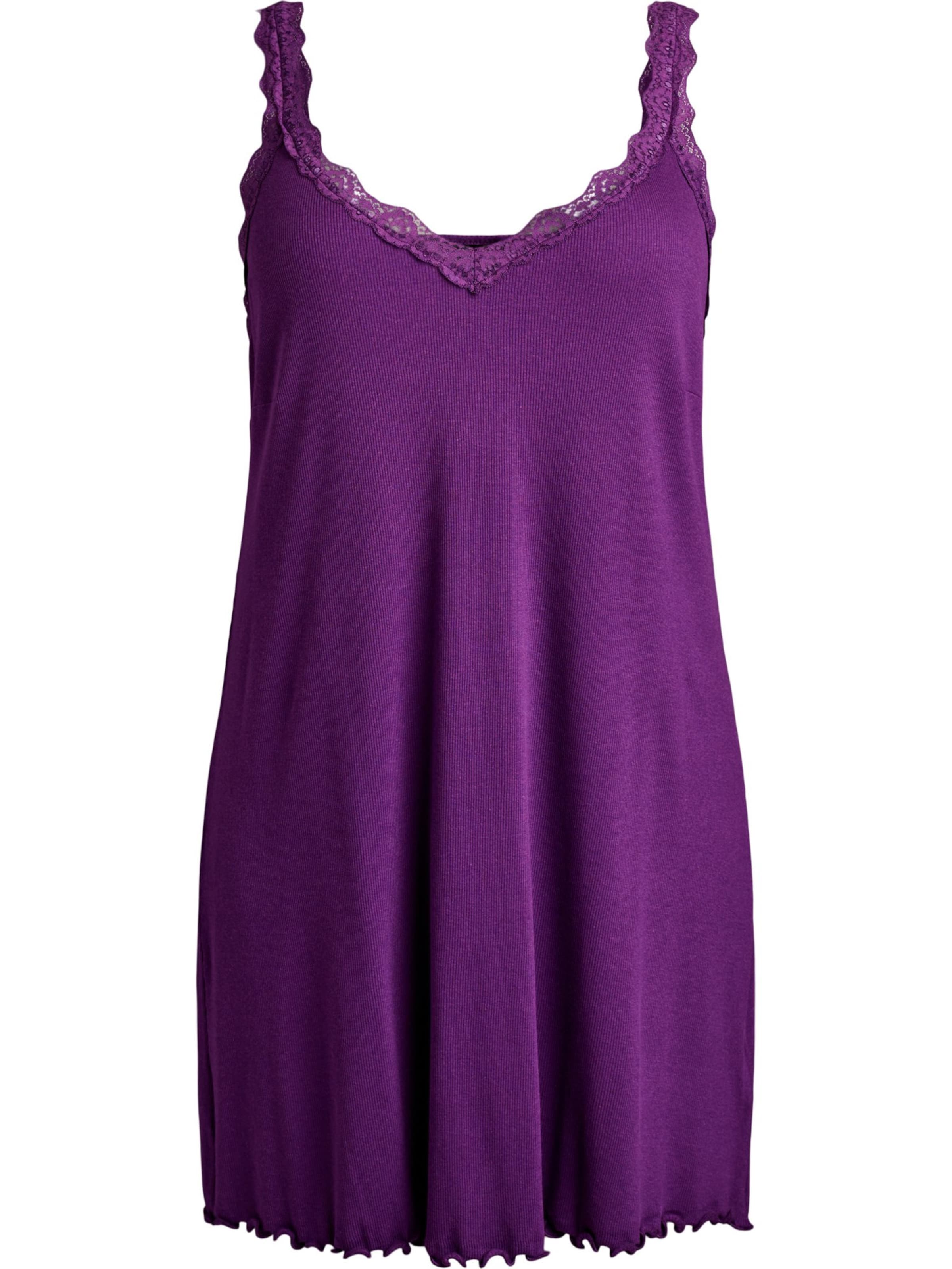 Chemise de nuit Zizzi en violet : devant