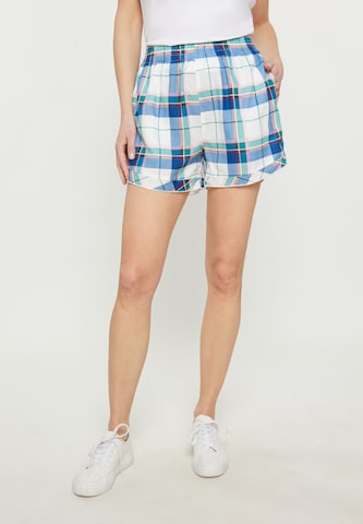 usha BLUE LABEL Regular Broek in Blauw: voorkant