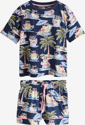 mėlyna Next Pižama su šortais: priekis