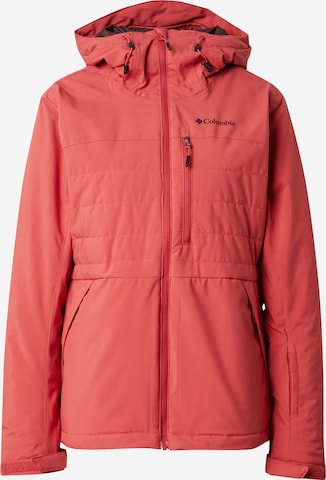 COLUMBIA Urheilutakki 'Powdered Peak' värissä punainen: etupuoli