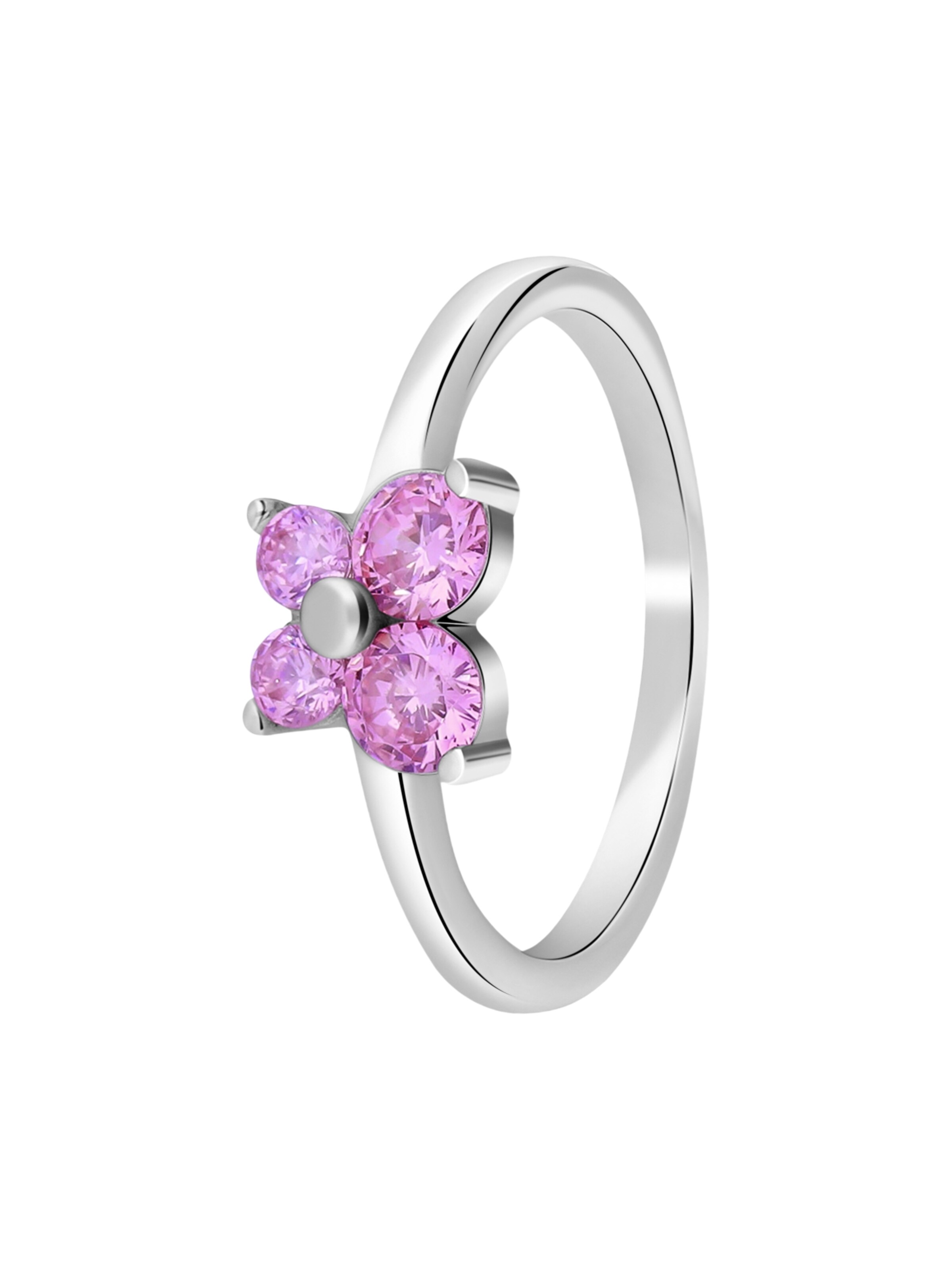 Lucardi Ring 'Liebe' in Silber: Vorderseite