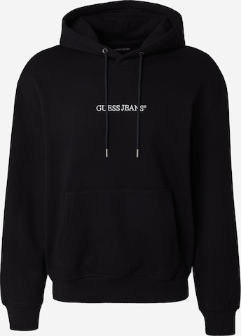 GUESS JEANS Collegepaita värissä musta: etupuoli