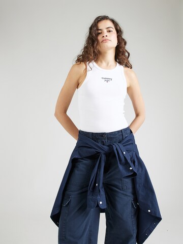 Tommy Jeans Top 'Essential' in Weiß