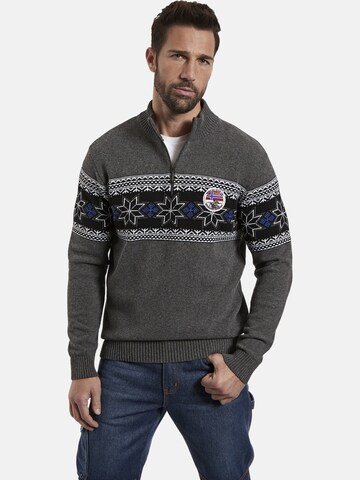 Jan Vanderstorm Pullover ' Eeru ' in Grau: predná strana