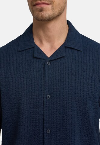 INDICODE JEANS Regular fit Button Up Shirt 'INWallz' in Blue