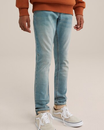 WE Fashion Skinny Farmer 'Jongens' - kék: elől