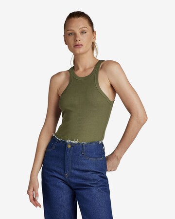 G-Star RAW Top in Groen: voorkant