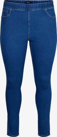 Zizzi Jeggings - Modrá: predná strana