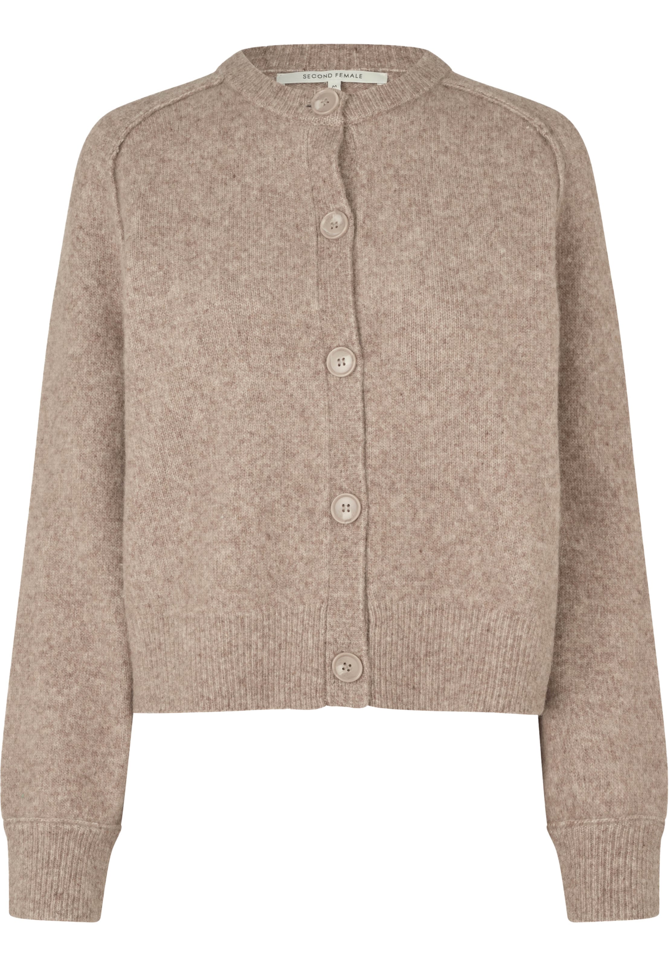 Cardigan SECOND FEMALE en beige : devant