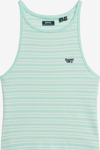 Superdry Gebreide top in Groen: voorkant