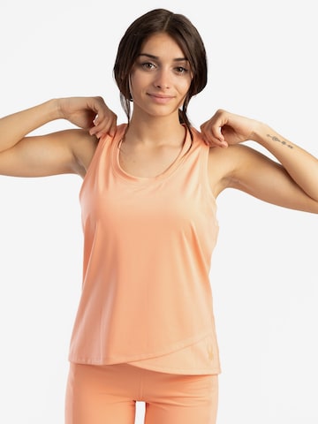 Spyder Sporttop in Oranje: voorkant