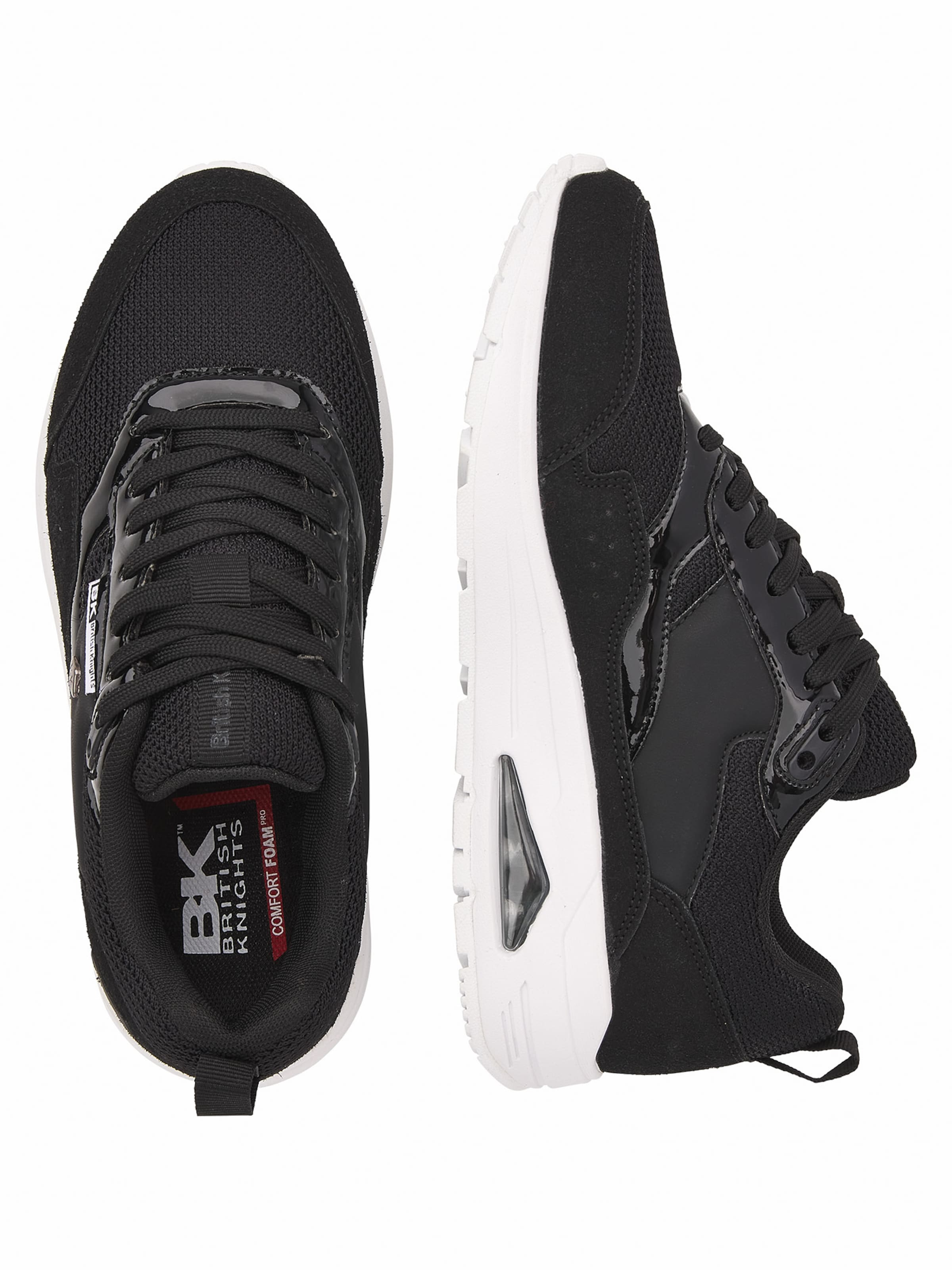 BRITISH KNIGHTS Sneakers laag ' LENNOX ' in Zwart: bovenkant