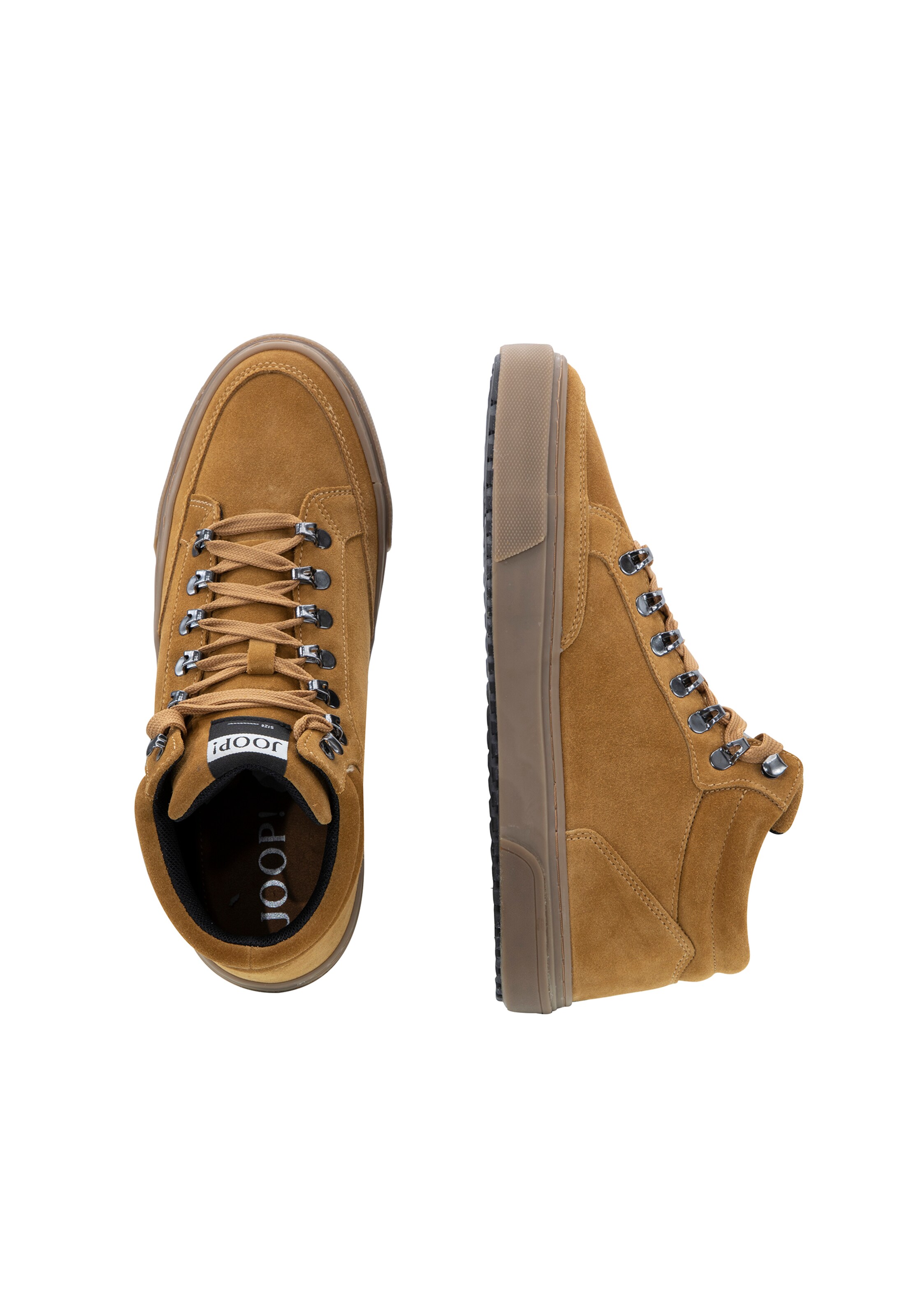 JOOP! - Sapatilhas baixas 'Velluto Ice' em castanho