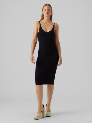 Rochie tricotat 'Gold' de la VERO MODA pe negru