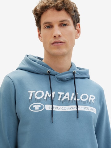 TOM TAILOR Sweatshirt i blå