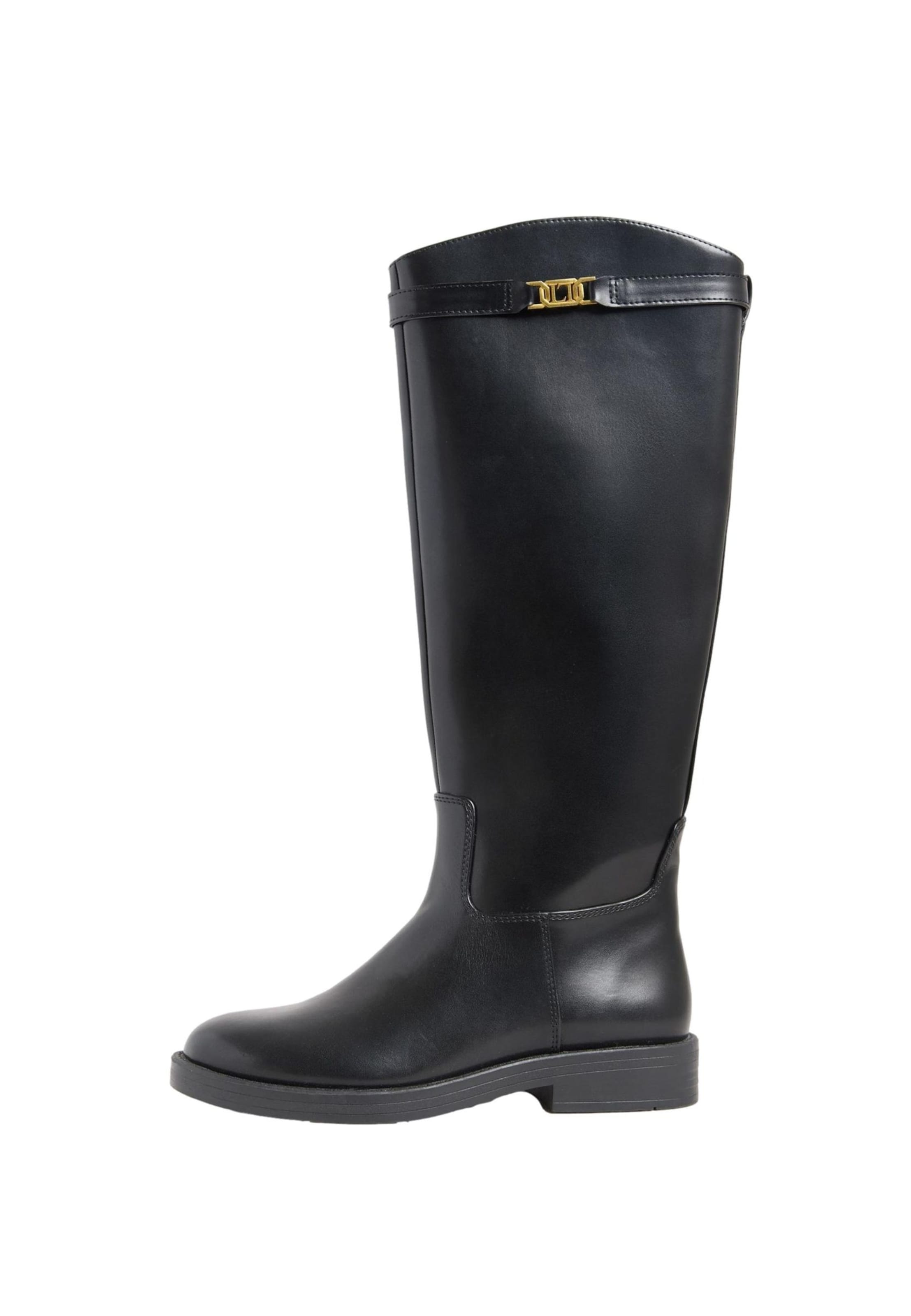 Lipsy Kozačky – černá: přední strana