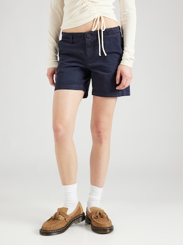 Superdry Loosefit Chino kalhoty 'CLASSIC' – modrá: přední strana