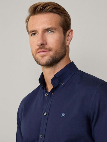 Hackett London Regular Fit Hemd 'Ess' in Blau