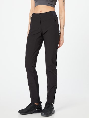 Maier Sports Regular Outdoor Pants in Black: front