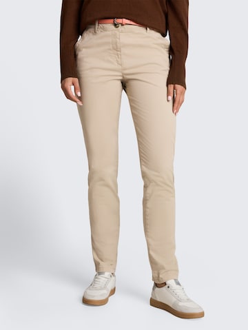 TOM TAILOR Slimfit Chino in Beige: voorkant