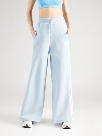 ADIDAS SPORTSWEAR Wide Leg Sporthose 'Essentials' in Blau: predná strana