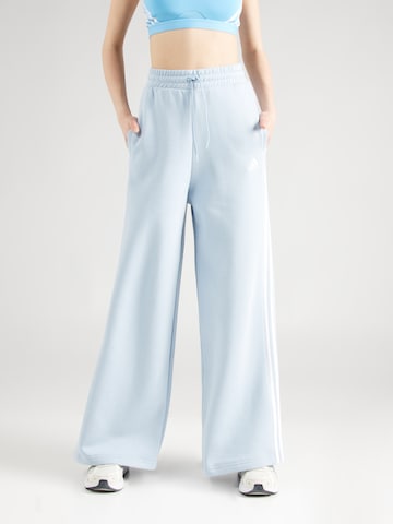 Wide Leg Pantalon de sport 'Essentials' ADIDAS SPORTSWEAR en bleu : devant