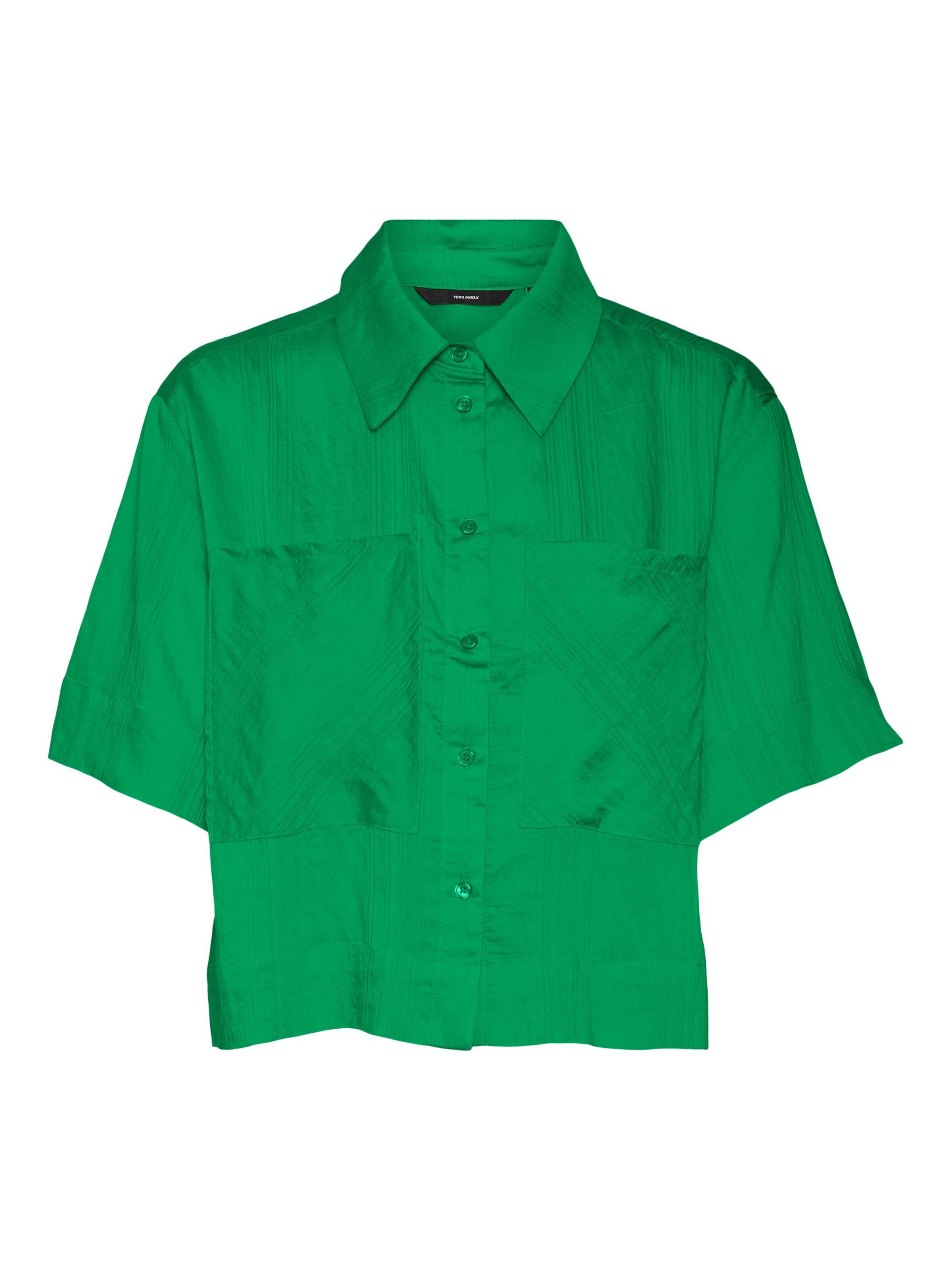 VERO MODA Bluse 'Rom' in Grün: Vorderseite