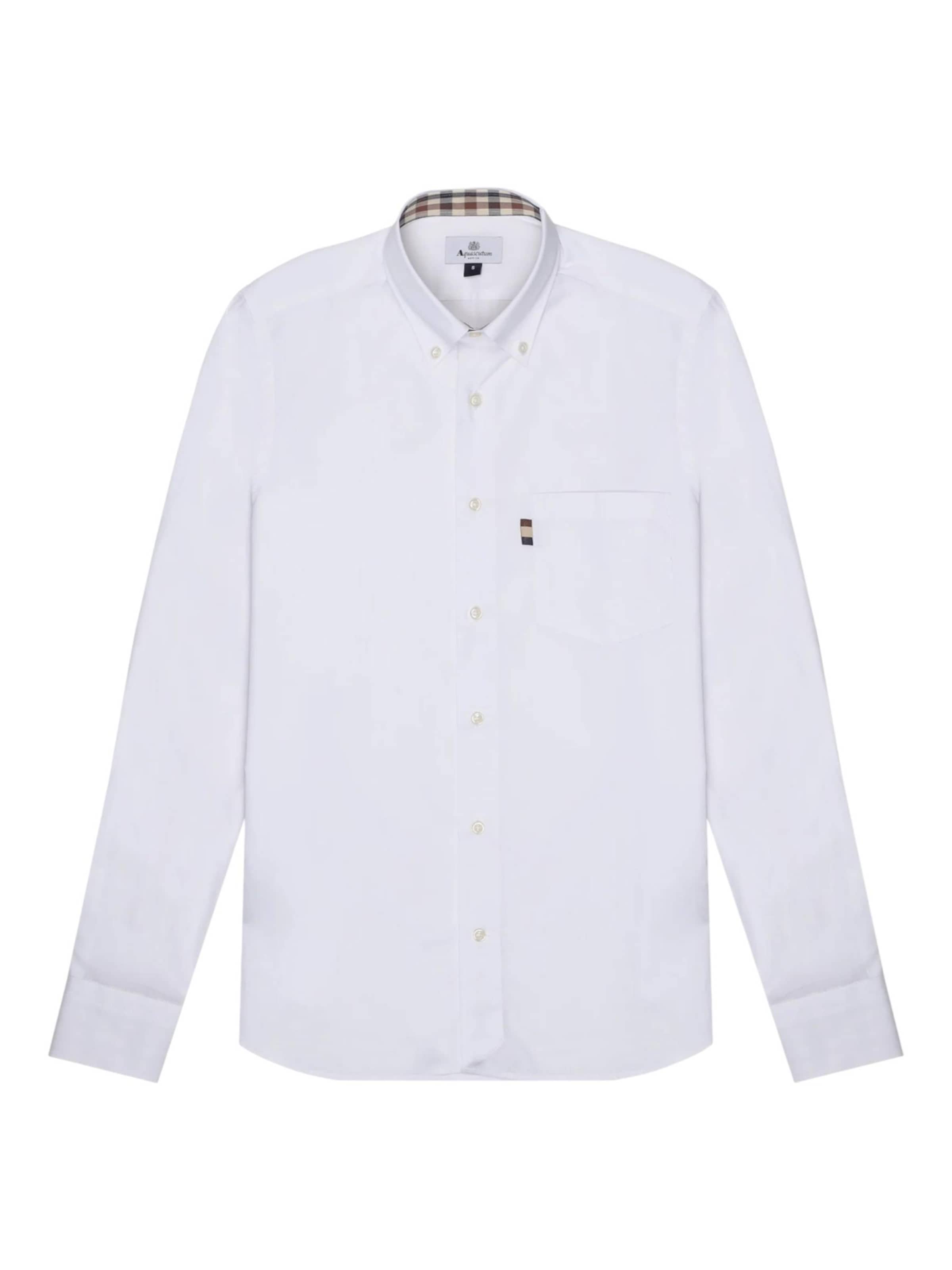 T-Shirt Aquascutum en blanc : devant