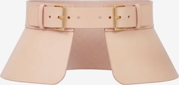 Haute Cuir Gürtel 'Peplum Corset Belt' in Beige: Vorderseite