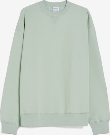 Bershka Sweatshirt in Groen: voorkant