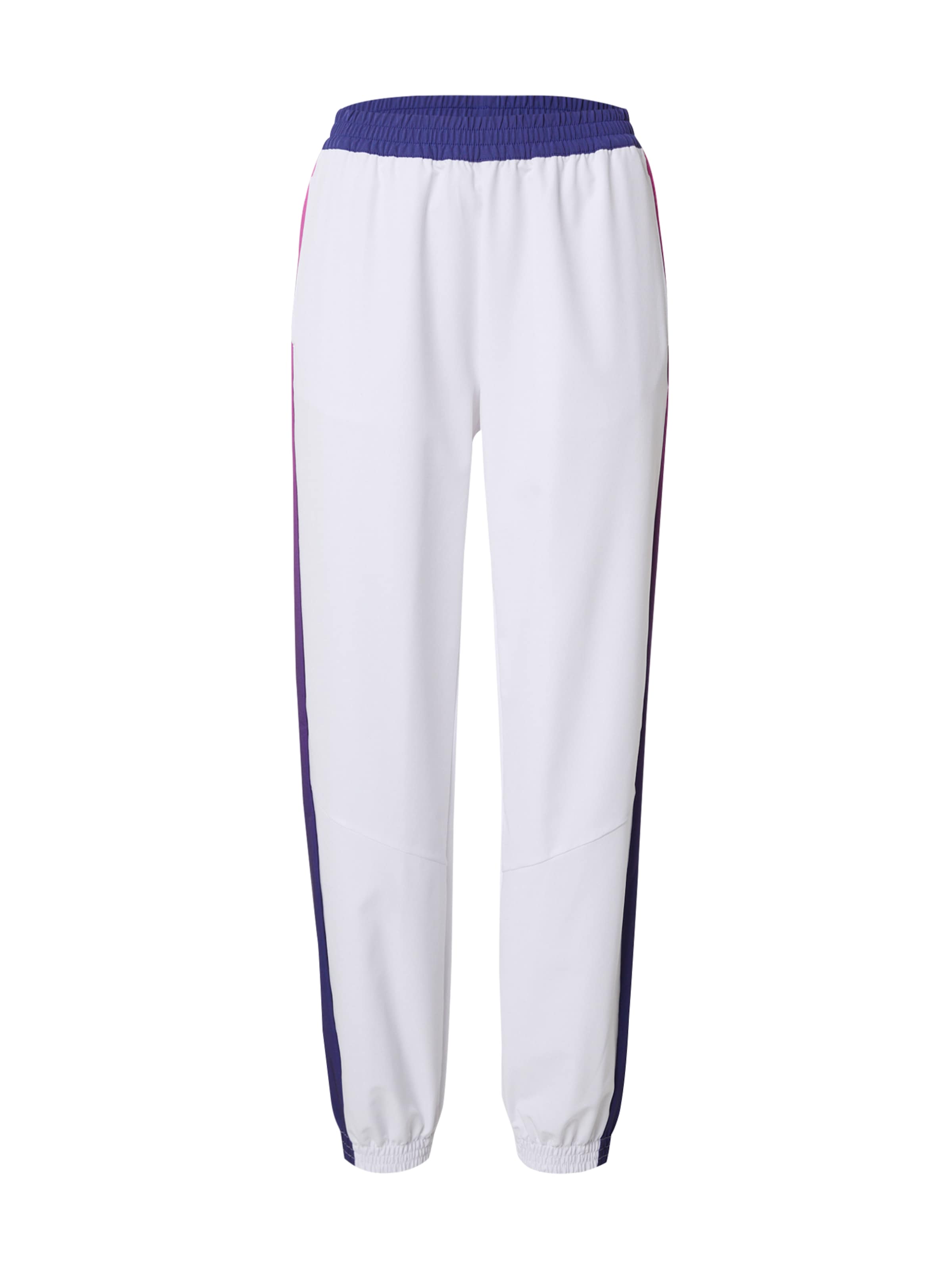 SKECHERS - Tapered Calças de desporto 'PEAK' em branco: frente