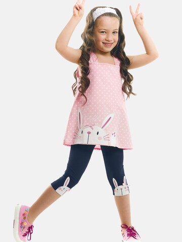 Denokids Set 'Hello Rabbit' in Pink: Vorderseite